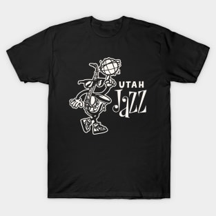 Alternate Utah Jazz Mascot - Simple, White Design T-Shirt